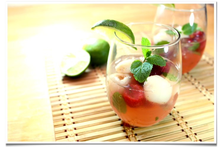 Strawberry Lychee Mojito